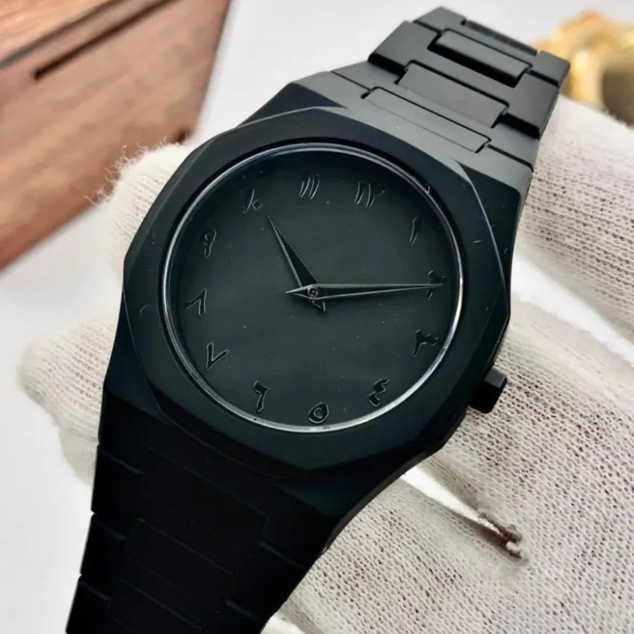 Black Arabic Aura Watch