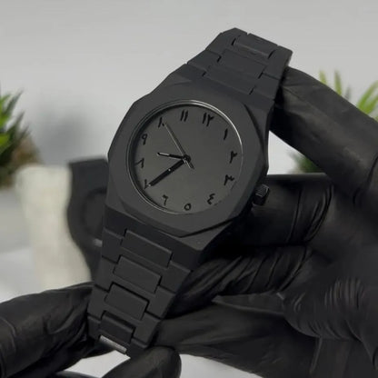 Black Arabic Aura Watch